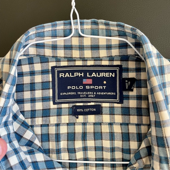 Mens Polo Ralph Lauren Short Sleeve Button Down Shirt - Picture 3 of 4